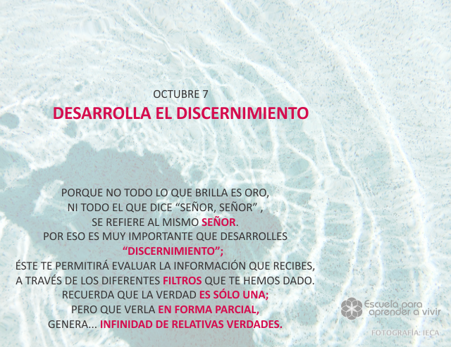 Desarrolla el discernimiento